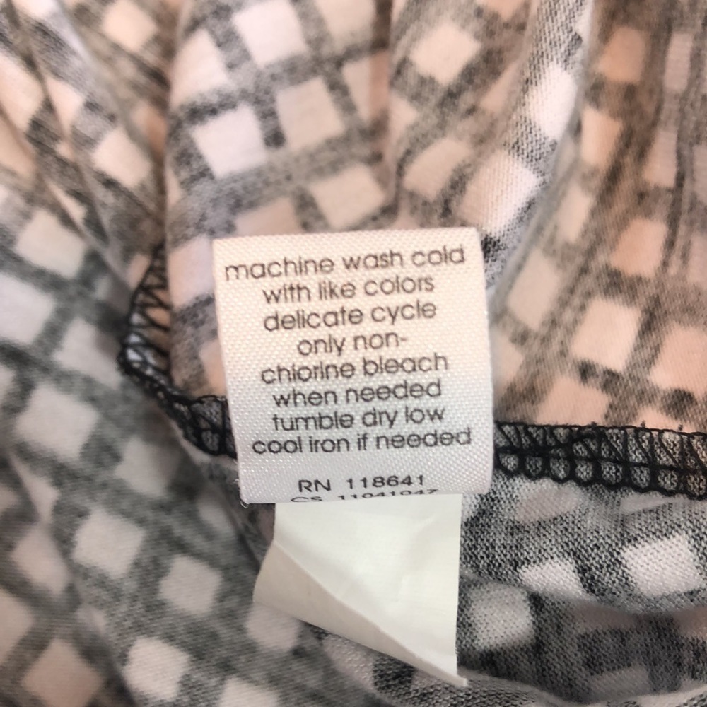Lane Bryant Slouch Neckline Checkered Blouse 18/20 - Picture 6 of 7